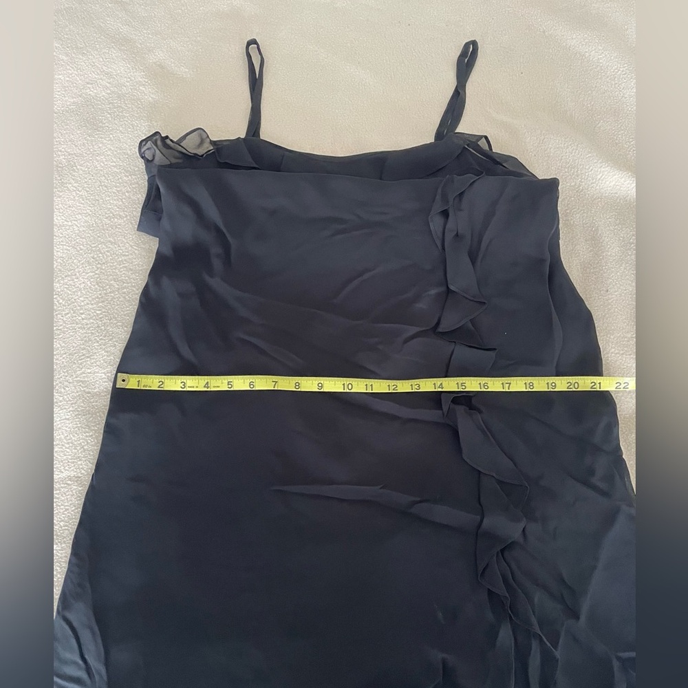 Strappy crepe cocktail dress- vintage - Picture 4 of 9